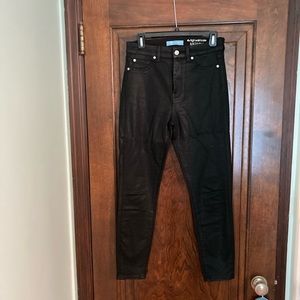 7 for all Mankind Coated black skinny jeans